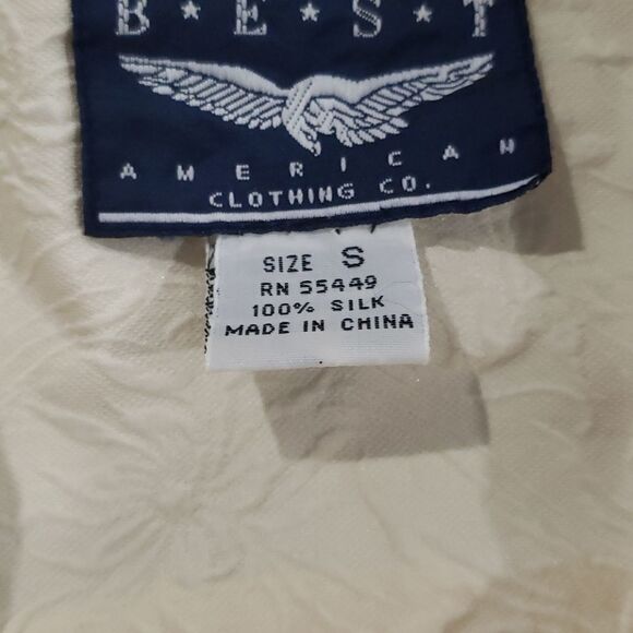 silk Best American clothing co. Medium Fit silk blouse Long Sleeve - Picture 3 of 5